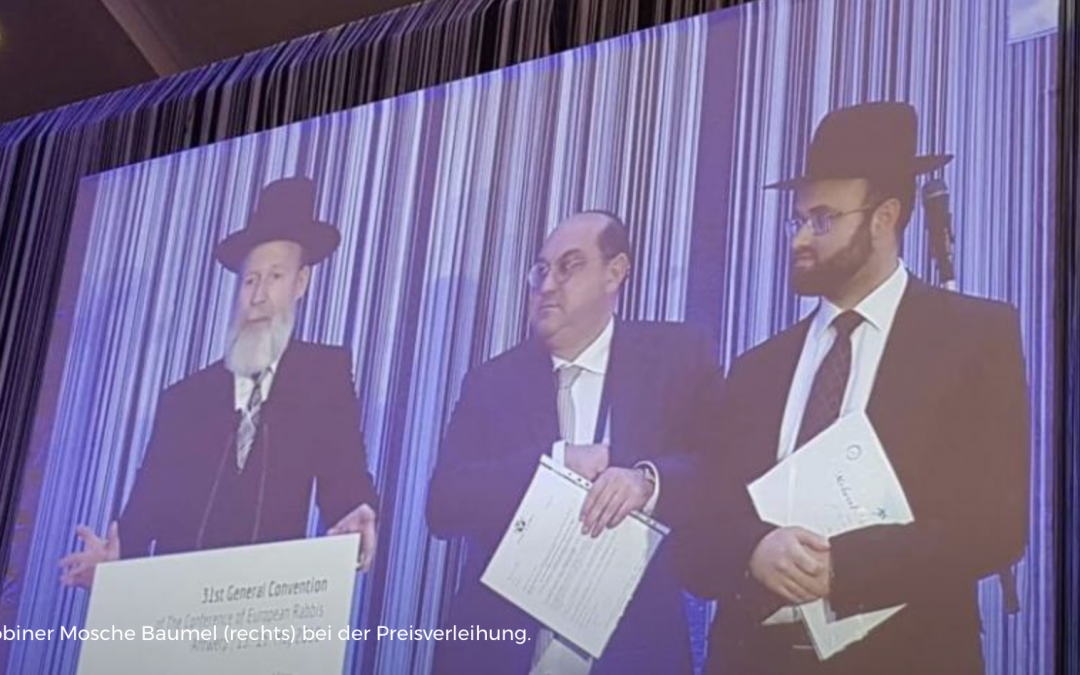 Auszeichnung für Rabbiner Moshe Baumel